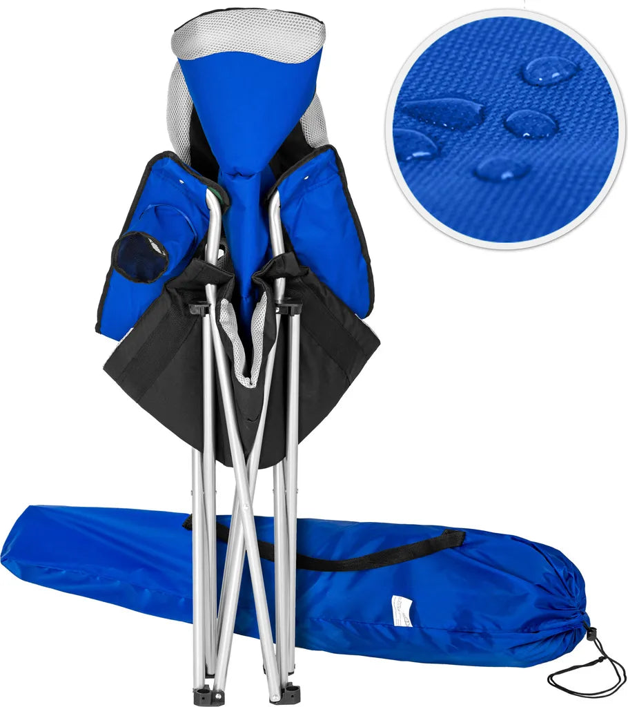  Tectake 2 Campingstühle Mit Polsterung - Blau