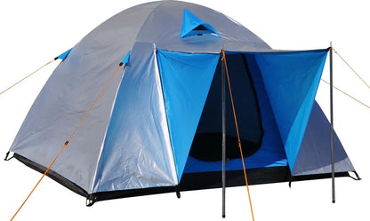  Iglu Zelt - 3 Personen - 210 X 210 X 130cm - Anthrazit/Blau