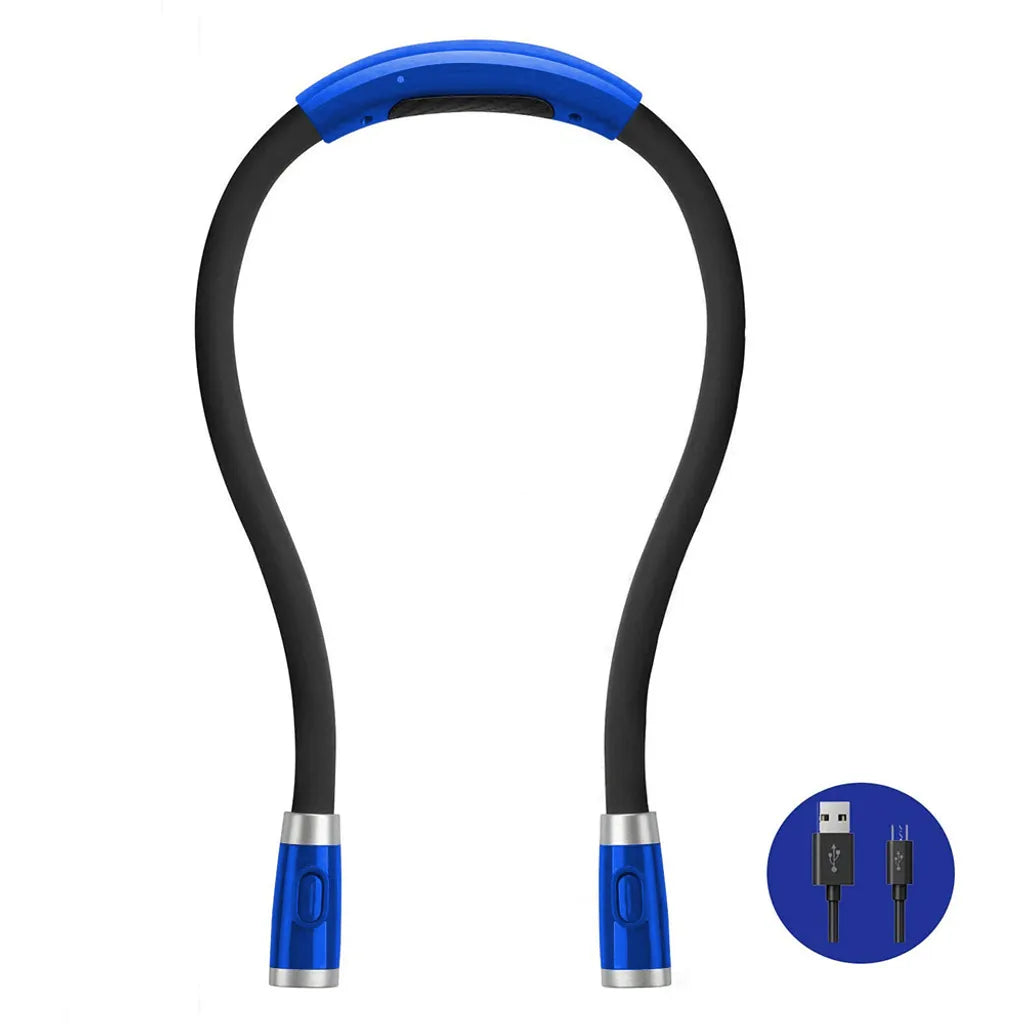  Halslampe Umhängelampe Leselampe Flexible Taschenlampe Für Lesen, Basteln, Stricken, Häkeln, Joggen