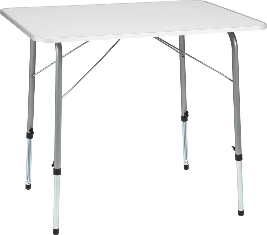  Tectake Camping Klapptisch Höhenverstellbar 80x60x68cm - Grau