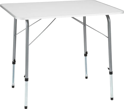  Tectake Camping Klapptisch Höhenverstellbar 80x60x68cm - Grau