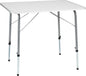  Tectake Camping Klapptisch Höhenverstellbar 80x60x68cm - Grau