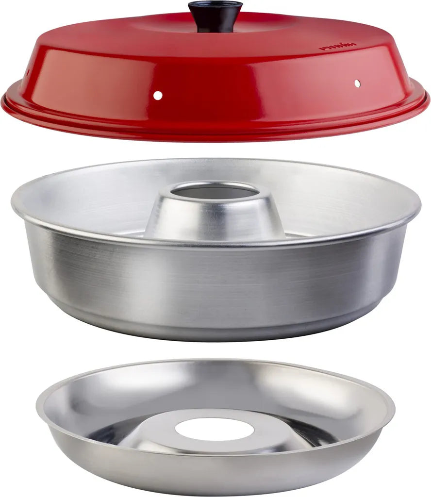  OMNIA Backofen Back-Kit 5teilig (Silikonform, Aufbackgitter, Tasche, Topflappen)