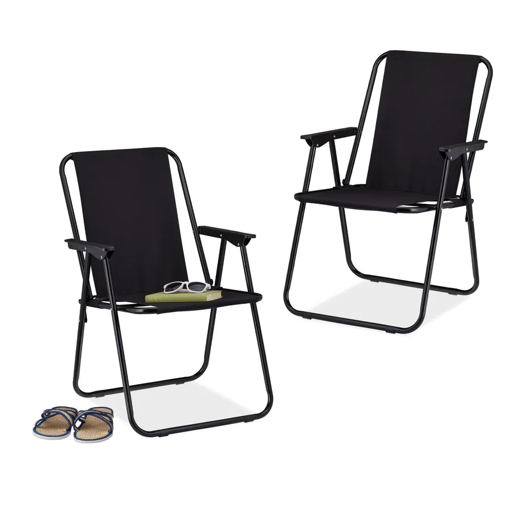  Relaxdays Klappbarer Campingstuhl Im 2er Set