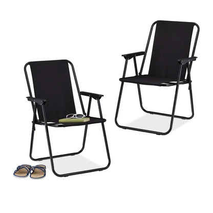  Relaxdays Klappbarer Campingstuhl Im 2er Set