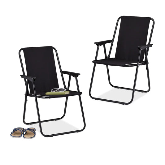  Relaxdays Klappbarer Campingstuhl Im 2er Set