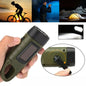  3-LED Taschenlampe Handkurbel Solar Dynamo Karabiner Wiederaufladbare Notfalllampe, Grün Camping Taschenlampe