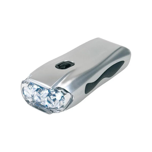  LED Taschenlampe Wiederaufladbare Handkurbel Dynamo Camping Notfalllampe