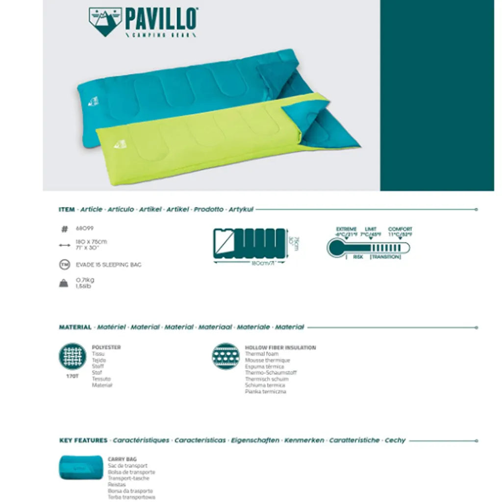  Pavillo Schlafsack Evade 10 190x84 Cm