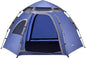 Pro-Tec Campingzelt Nybro Für 2-3 Personen Kuppelzelt 240 X 205 X 140 Cm Sekundenzelt Sofortzelt Festivalzelt Camping Automatik Zelt Wasserdicht Blau