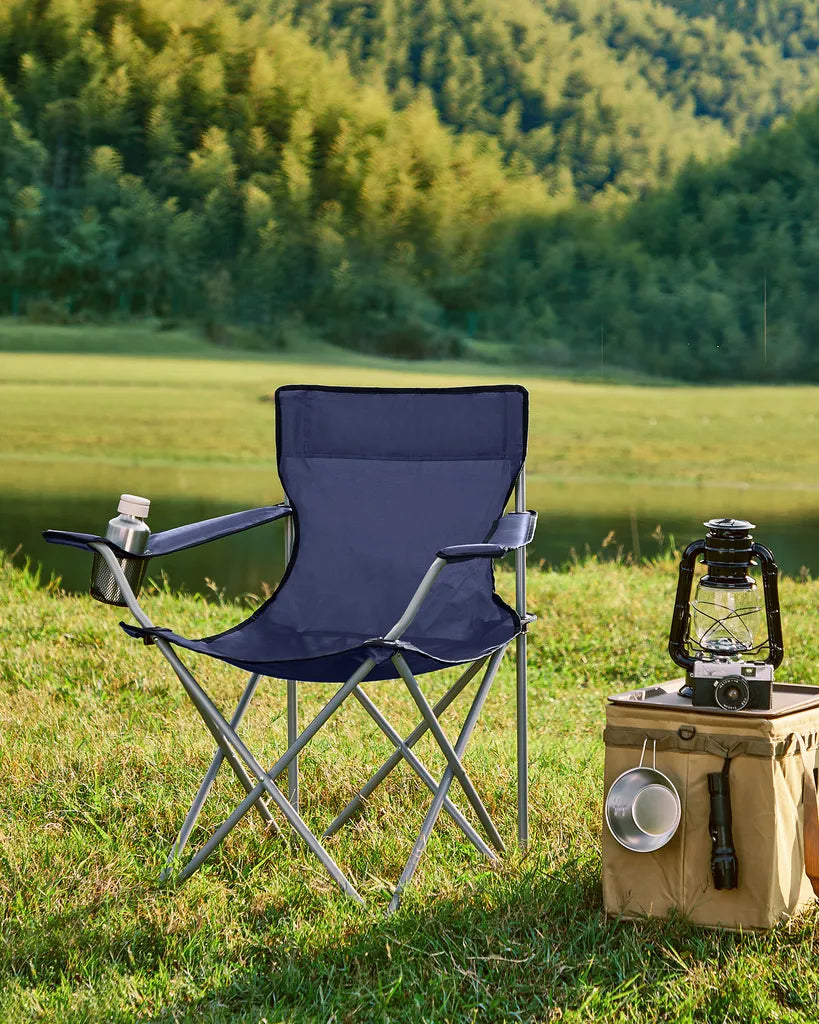  SONGMICS Campingstuhl Klappbar, Camping Stuhl, 2er Set, Faltbar, Bis Zu 120 Kg Belastbar GCB01IN