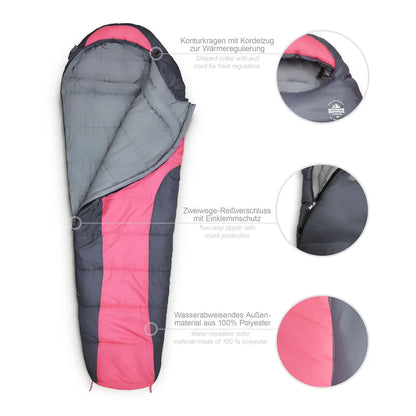  Where Tomorrow By Lumaland Schlafsack Mumienschlafsack - 230 X 80 Cm - Pink