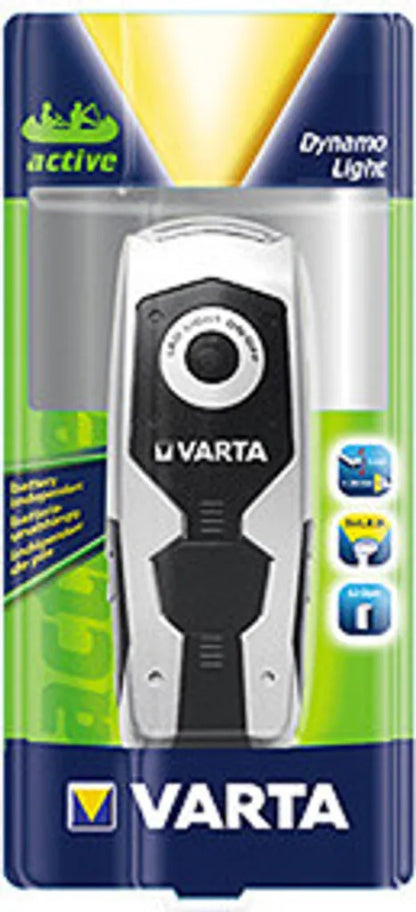  VARTA Taschenlampe "Dynamo Light LED" Spritzwassergeschützt