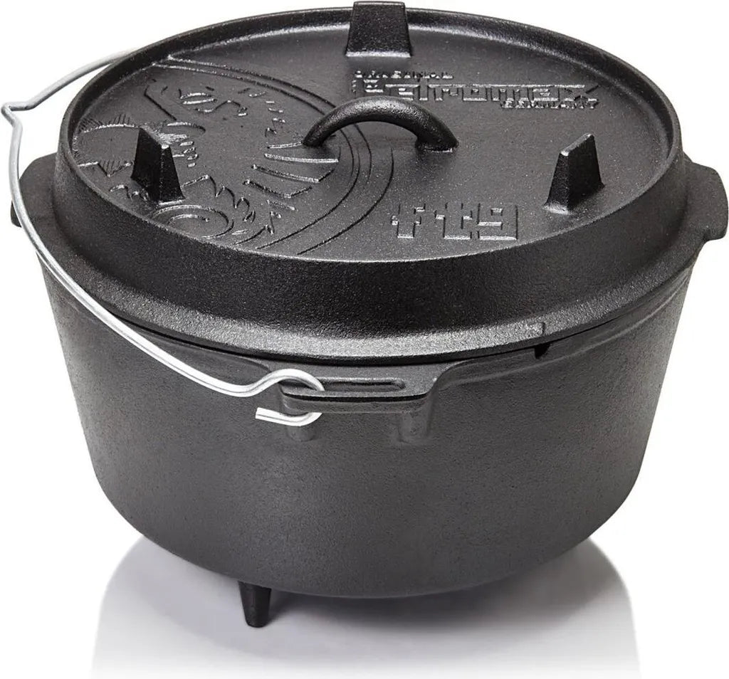  Petromax Feuertopf Ft9 Dutch Oven (mit Füßen) Set M. Deckelheber U. Pflegepaste