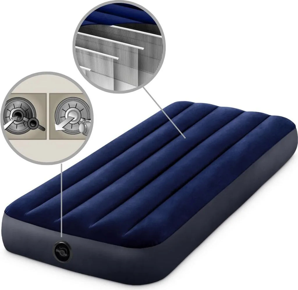  Intex Luftbett 191x76x25 Cm Blau Gästebett Luftmatratze