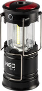  NEO TOOLS 3 In 1 Batterie Camping-lampe, Taschenlampe, Warnlicht, 3W, 200 Lumen, COB-LED, 3xAA-Netzteil (nicht Enthalten), 2 Griffe Zum Tragen Und Aufhängen, Schiebekonstruktion, Magnete Im Sockel