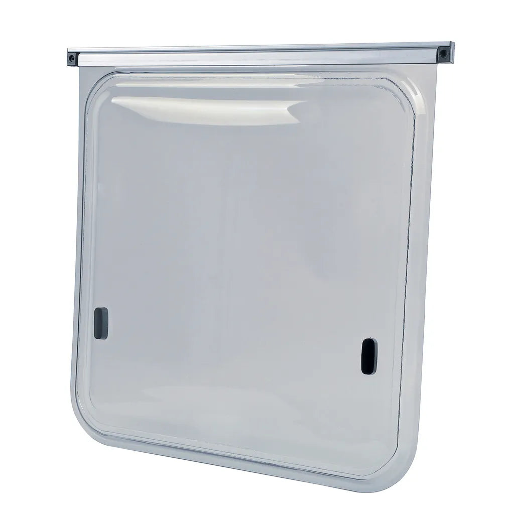  Wohnwagen Seitenfenster 50x50cm | Kederbefestigung | Inkl Aussteller | Anthrazit