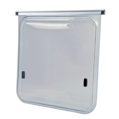  Wohnwagen Seitenfenster 50x50cm | Kederbefestigung | Inkl Aussteller | Anthrazit
