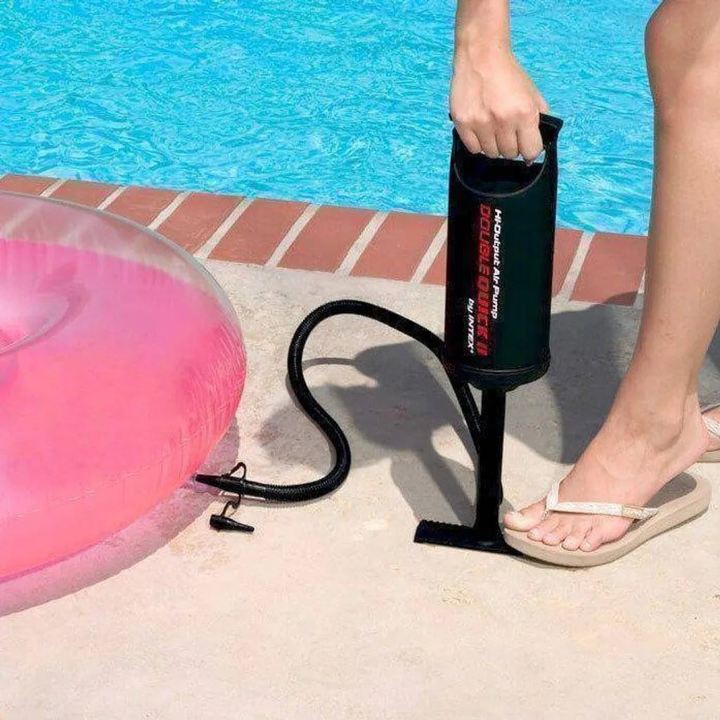  Intex Doppelhub Luftpumpe Double Quick II 36cm 6.7/8.5/18mm Adapter