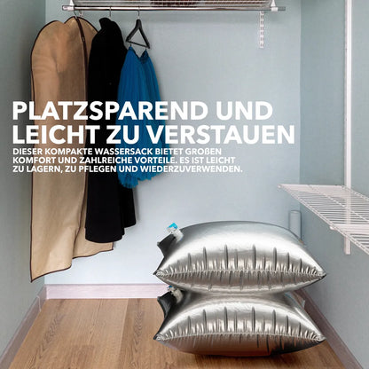  Wassersack Reißfest - Wasserbehälter Faltbar - Wasserbeutel BPA-frei [kein Bisphenol A] - Für Camping - Wasserspeicher Für Notversorgung - Wassersäcke - Wasser Behälter