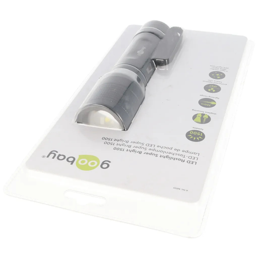 Goobay LED-Taschenlampe Super Bright 1500