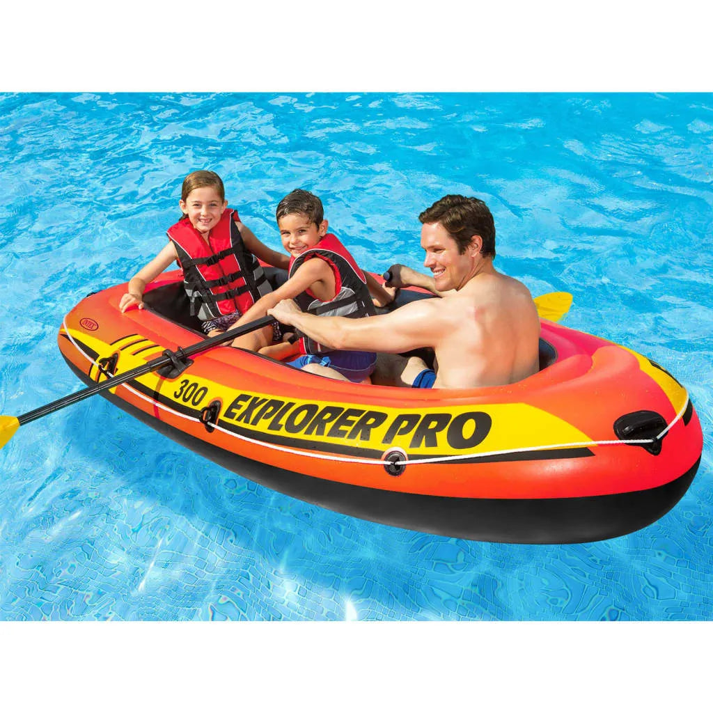  INTEX Explorer Pro 300 Set Aufblasbares Boot Mit Ruder Und Pumpe 58358NP