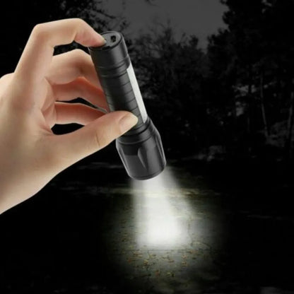 2x Taschenlampen Starke Led Leuchtkraft Polizei Mini Swat USB Wiederaufladbar