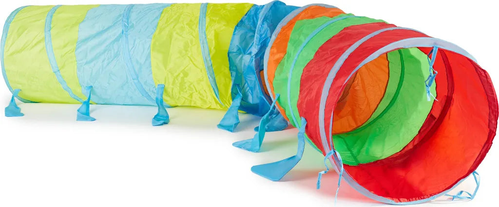  Bieco XXL Krabbeltunnel Ab 1 Jahr | 250 X 46 Cm | Spieltunnel Kind Und Baby | Farbenfroh | Tausendfüssler | Tunnel Kinder | Spielzelt | Hundetunnel | Hunde Spieltunnel |Krabbeltunnel Baby