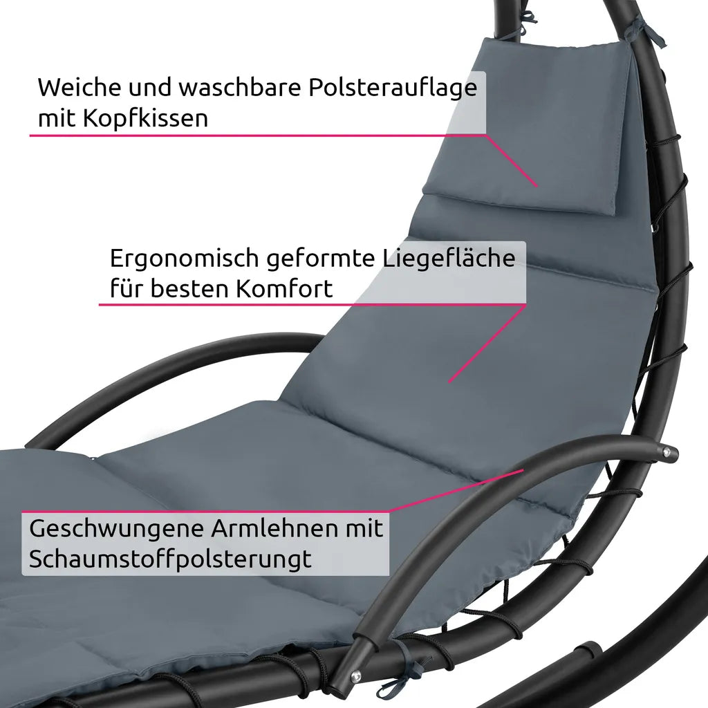  Tectake Hängeliege Maja - Grau