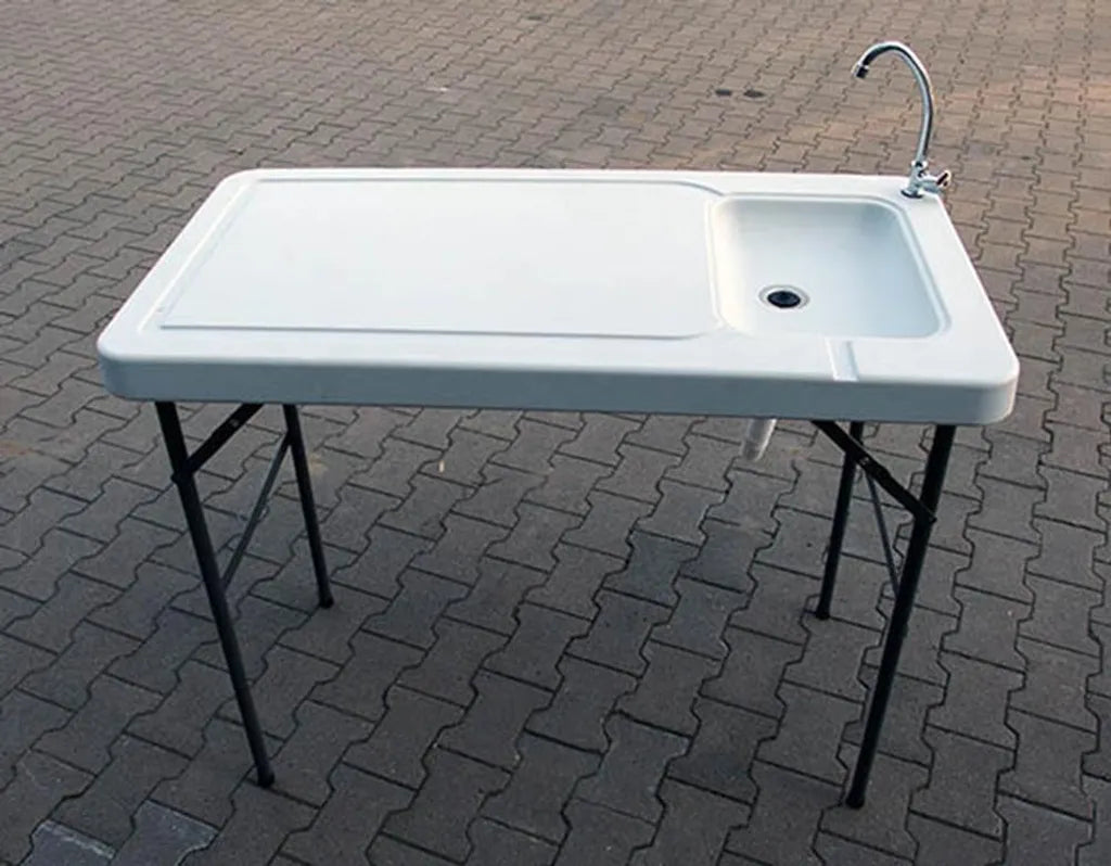  Campingtisch / Spültisch Mit Spüle Und Abfluss 115x60 Cm