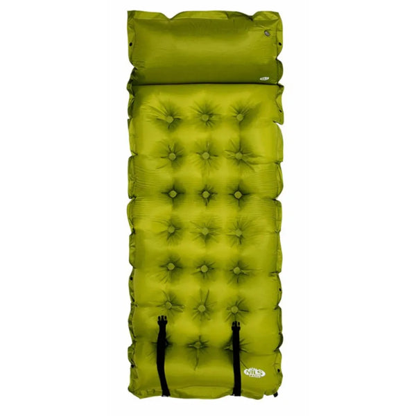  NILS CAMP - Selbstaufblasende Matratze – Luftmatratze Selbstaufblasend - Isomatte Selbstaufblasend – 190x63x3,5 Cm - Grün