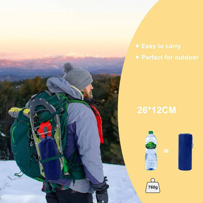  Camping Isomatte Füße Aufblasbare Outdoor Matratze Ultraleicht Langlebig Wasserdicht Feuchtigkeitsfest Wanderrucksack Camping 10cm Dick Blau
