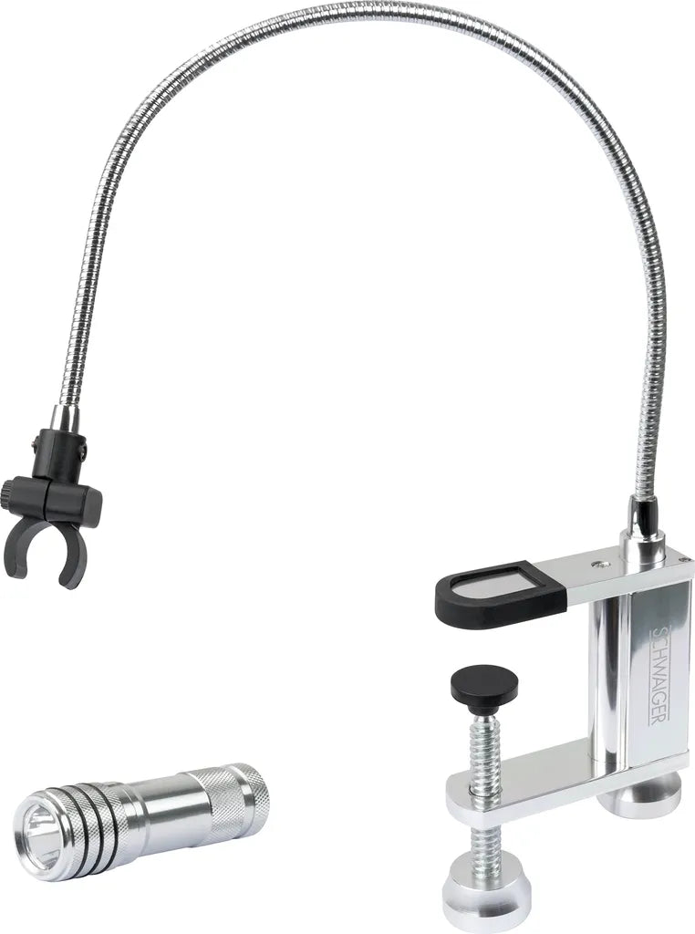  SCHWAIGER -658170- LED BBQ Grill Taschenlampe Mit Halterung Und Schwanenhals