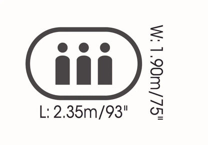  Bestway Pop-Up Zelt "Nucamp X 3 Tent" 235 X 190 X 100 Cm, 68005
