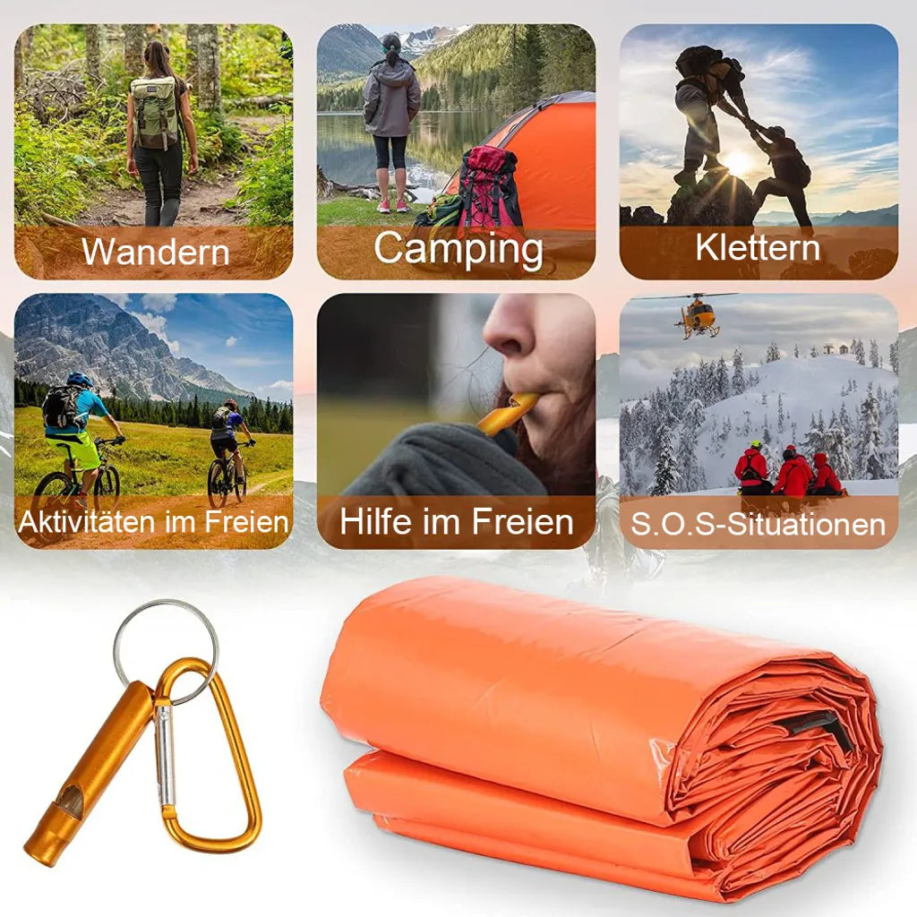  Notfall,Schlafsack,Ultraleicht,,wasserdicht,,Thermo-Überlebens-Bivy-Sack,,Überlebens-Unterschlupf,,Notfalldecke,für,Camping