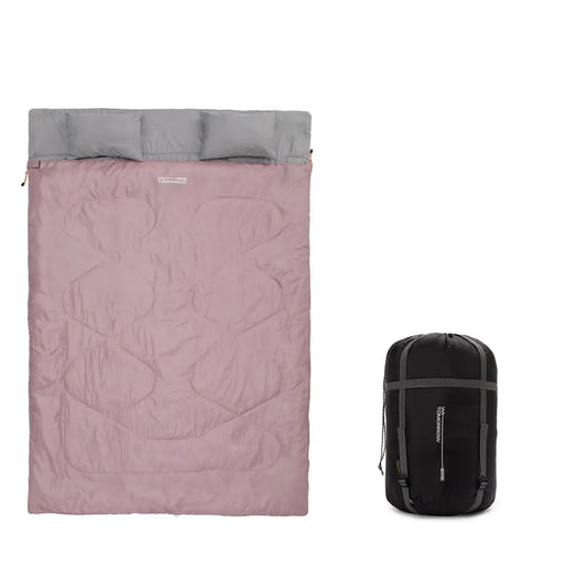  Doppelschlafsack 190+30x150cm Rose