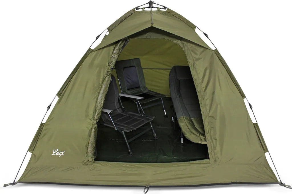  Lucx® Bivvy Angelzelt Karpfenzelt Ruck Zuck Zelt, 1 - 2 Mann Pop-Up Zelt
