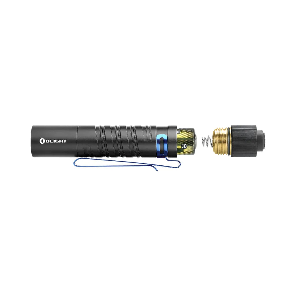  Olight I5T EOS Taschenlampe 300 Lumen / 60 Meter Kühle Weiße LED Heckschalter EDC-Taschenlampe, Mit AA Batterie + Batteriefach(Schwarz)
