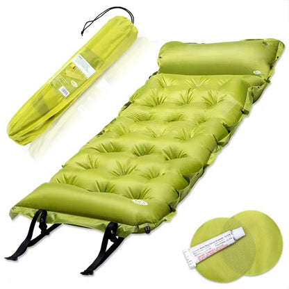  NILS CAMP - Selbstaufblasende Matratze – Luftmatratze Selbstaufblasend - Isomatte Selbstaufblasend – 190x63x3,5 Cm - Grün
