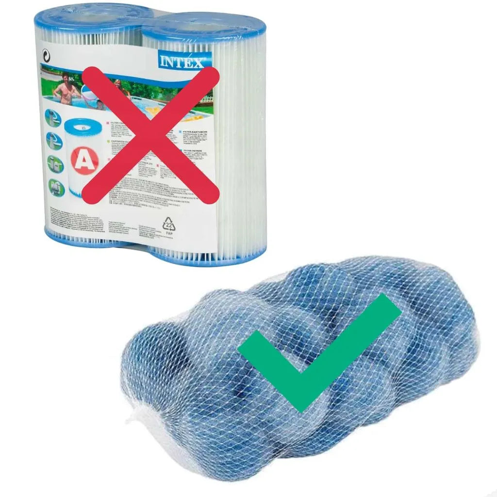  Pool Outet Filter Balls Fibalon Ersatz-Kartuschenfilter Intex Bestway