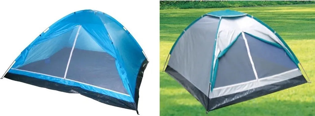  Iglu Zelt - 2 Personen - 205 X 150 X 105cm - Silber/Türkis