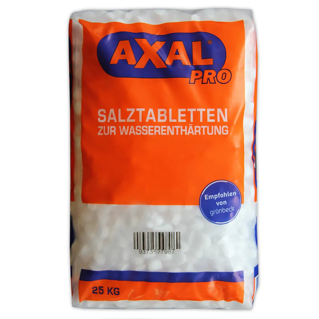  Axal Pro 25kg Salztabletten Regeneriersalz Tabletten-Form Wasserenthärtungsanlagen Pools