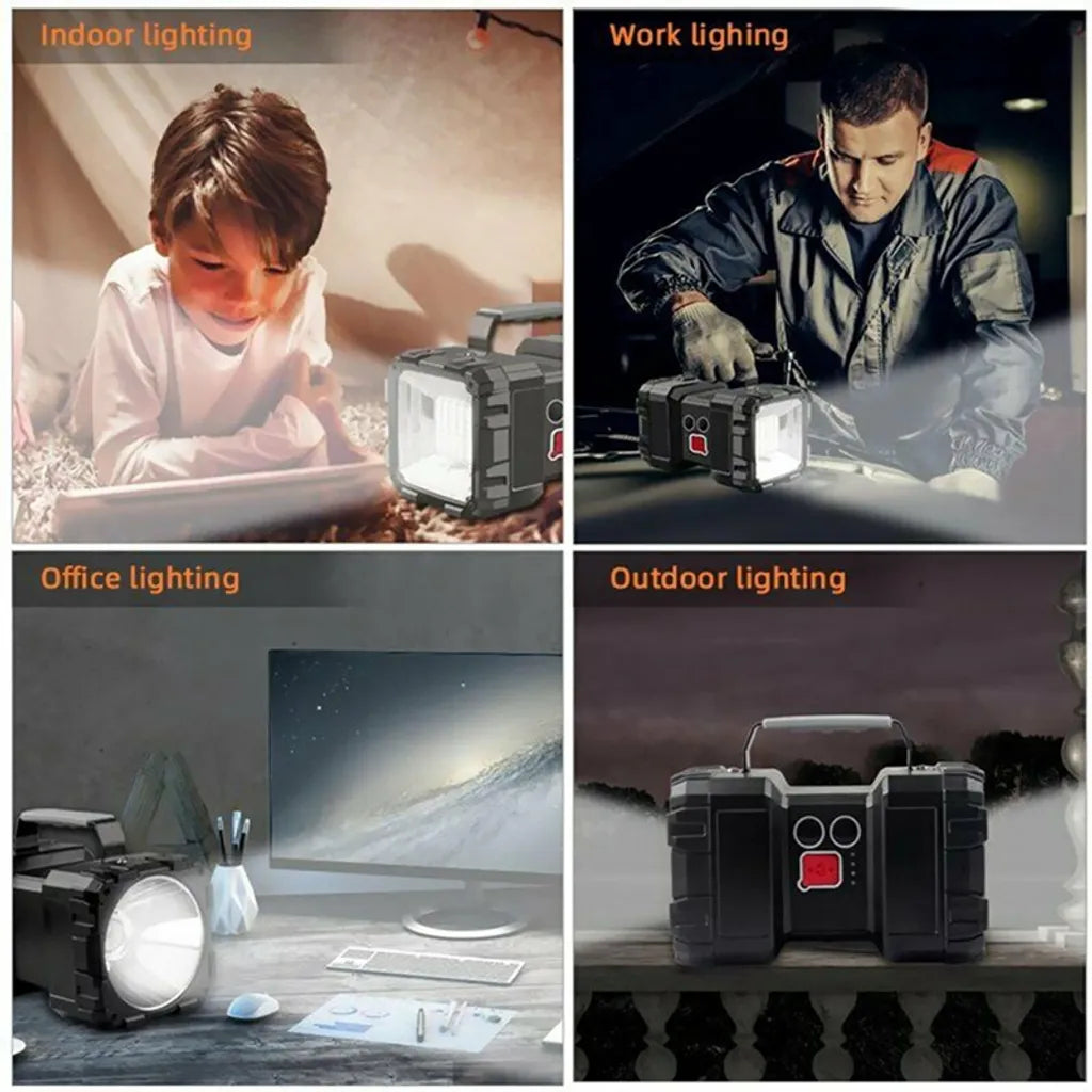  10W Tragbare Superhelle LED-Suchscheinwerfer Handscheinwerfer Taschenlampe Wiederaufladbar 17,5 * 10 * 10 Cm