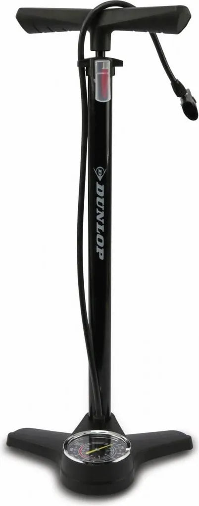  Fahrradpumpe Mit Manometer - Luftpumpe Für Alle Ventile - Standpumpe Für Dunlop-Ventil - Presta-Ventil Und Auto-Ventil - Schwarz