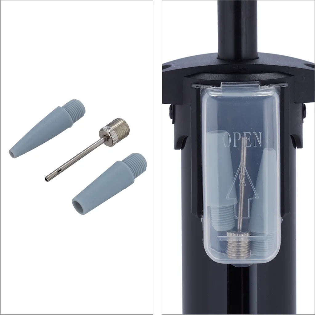  Relaxdays Schwarze Standpumpe Mit Manometer