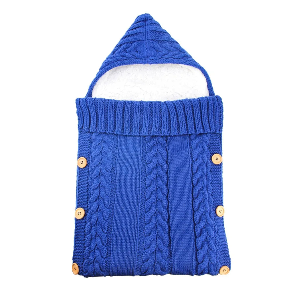  Meco Baby Winter Einschlagdecke Wickeldecke Soft Schlafsack Für Kinderwagen Babybett -Blau