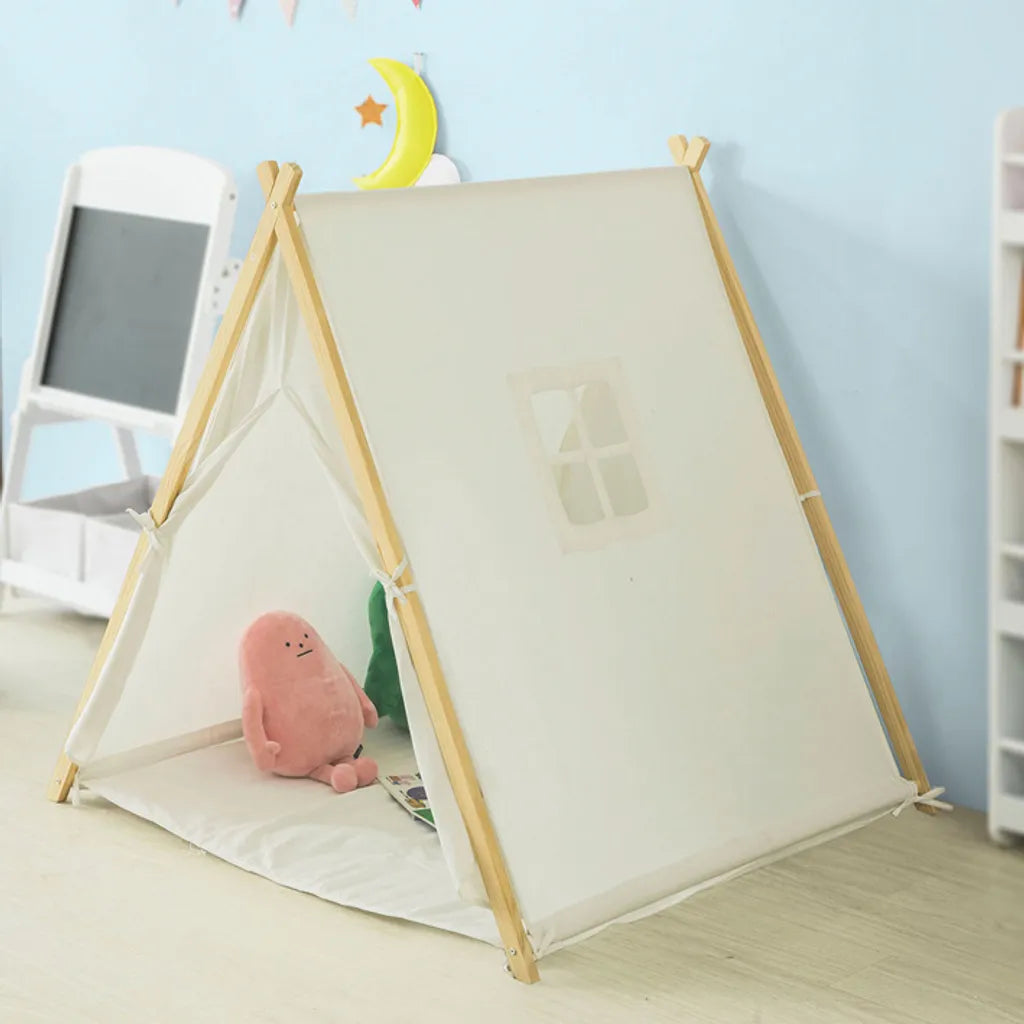  SoBuy Spielzelt Für Kinder Mit 2 Türen Und Einem Fenster Spielhaus Weiß OSS02-W