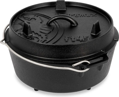  Petromax Feuertopf Ft4.5 - Dutch Oven - Gusstopf - Mit Füßen - Mit Henkel - 3,5L - 2-5 Personen