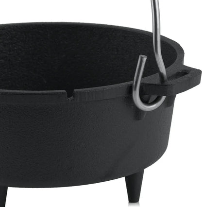  BBQ-Toro Dutch Oven DO1P, 1,8 L Premium Gusseisen Kochtopf, Gusstopf