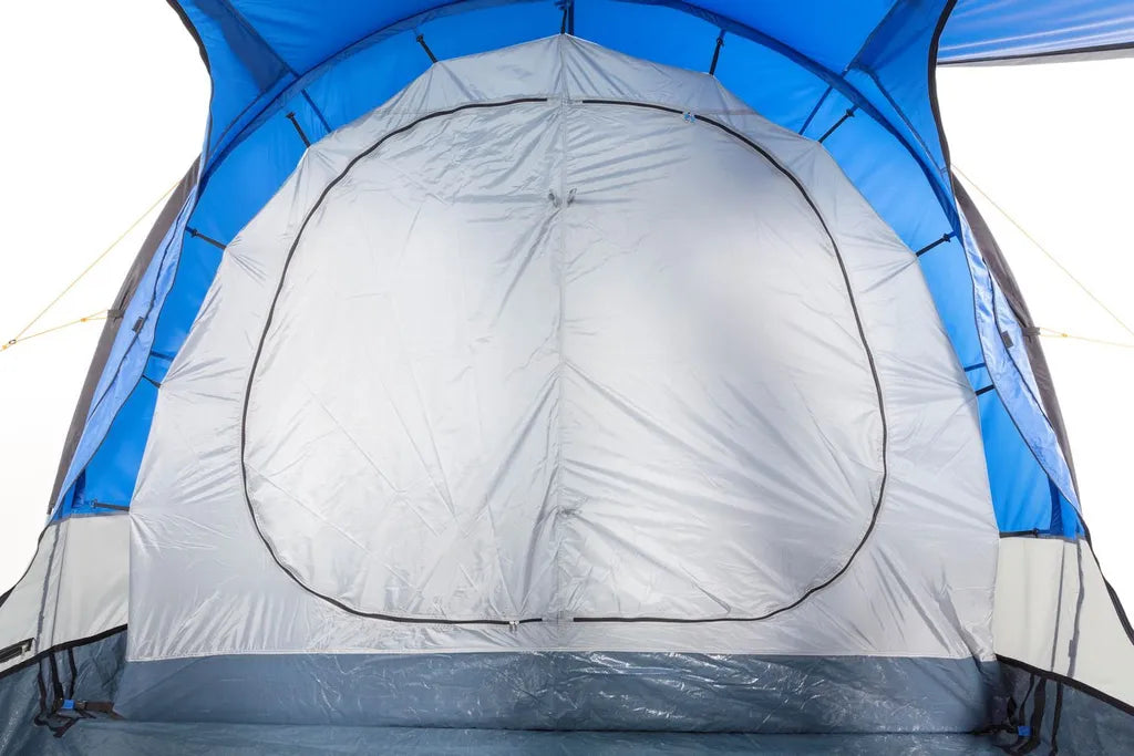  CampFeuer Zelt Smart Für 4 Personen | Blau/Grau, Tunnelzelt 2000 Mm Wassersäule